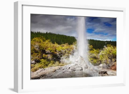 Lady Knox Geyser Waiotapu-null-Framed Art Print