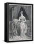 Lady Laces up Her Corset at the Back-Alphonse Leon Noel-Framed Stretched Canvas