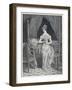 Lady Laces up Her Corset at the Back-Alphonse Leon Noel-Framed Art Print