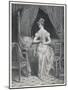 Lady Laces up Her Corset at the Back-Alphonse Leon Noel-Mounted Art Print