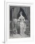 Lady Laces up Her Corset at the Back-Alphonse Leon Noel-Framed Art Print