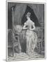 Lady Laces up Her Corset at the Back-Alphonse Leon Noel-Mounted Art Print