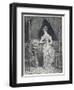 Lady Laces up Her Corset at the Back-Alphonse Leon Noel-Framed Art Print