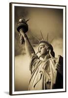 Lady Liberty-Alan Copson-Framed Stretched Canvas