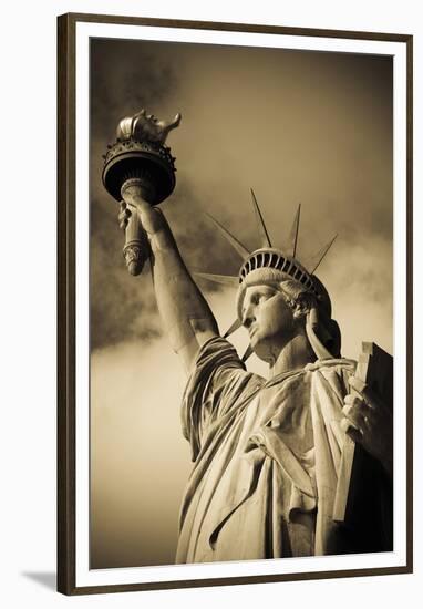Lady Liberty-Alan Copson-Framed Stretched Canvas
