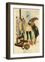 Lady Likes a Painting-Georges Leonnec-Framed Art Print