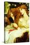 Lady Lilith-Dante Gabriel Rossetti-Stretched Canvas