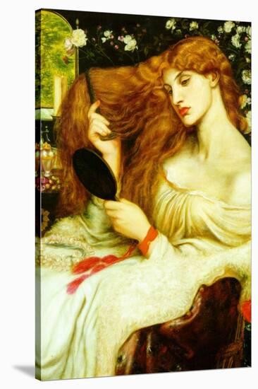 Lady Lilith-Dante Gabriel Rossetti-Stretched Canvas