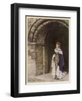 Lady Lionesse-Arthur Rackham-Framed Art Print