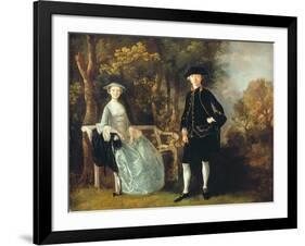 Lady Lloyd and Her Son, Richard Savage Lloyd, of Hintlesham Hall, Suffolk, C.1745-46-Thomas Gainsborough-Framed Giclee Print