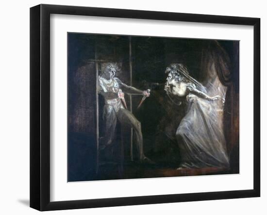 Lady Macbeth Seizing the Daggers, Exhibited 1812-Henry Fuseli-Framed Giclee Print