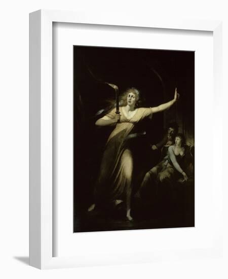 Lady Macbeth Sleepwalking, c.1783-Henry Fuseli-Framed Giclee Print