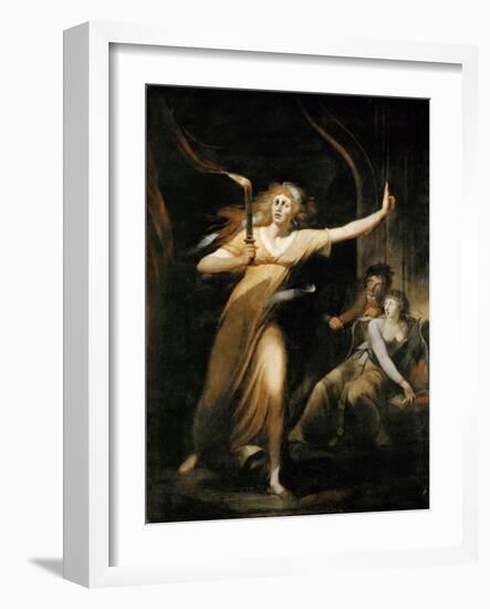 Lady Macbeth Walking in Her Sleep-Johann Heinrich Fussli-Framed Giclee Print