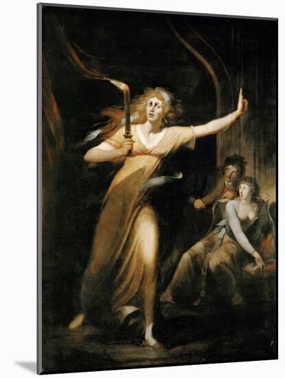 Lady Macbeth Walking in Her Sleep-Johann Heinrich Fussli-Mounted Giclee Print