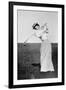 Lady Margaret Scott (1875-1938) Showing Her Graceful But Powerful Swing, Winner of the First…-null-Framed Giclee Print
