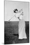 Lady Margaret Scott (1875-1938) Showing Her Graceful But Powerful Swing, Winner of the First…-null-Mounted Giclee Print