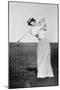 Lady Margaret Scott (1875-1938) Showing Her Graceful But Powerful Swing, Winner of the First…-null-Mounted Giclee Print