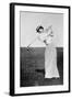 Lady Margaret Scott (1875-1938) Showing Her Graceful But Powerful Swing, Winner of the First…-null-Framed Giclee Print