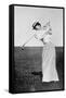 Lady Margaret Scott (1875-1938) Showing Her Graceful But Powerful Swing, Winner of the First…-null-Framed Stretched Canvas