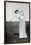 Lady Margaret Scott (1875-1938) Showing Her Graceful But Powerful Swing, Winner of the First…-null-Framed Giclee Print