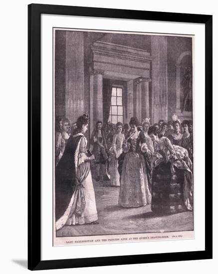 Lady Marlborough and the Princess Anne at the Queen's Drawing Room Ad 1692-Walter Stanley Paget-Framed Giclee Print