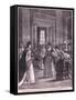 Lady Marlborough and the Princess Anne at the Queen's Drawing Room Ad 1692-Walter Stanley Paget-Framed Stretched Canvas