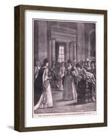 Lady Marlborough and the Princess Anne at the Queen's Drawing Room Ad 1692-Walter Stanley Paget-Framed Giclee Print