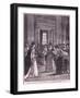 Lady Marlborough and the Princess Anne at the Queen's Drawing Room Ad 1692-Walter Stanley Paget-Framed Giclee Print