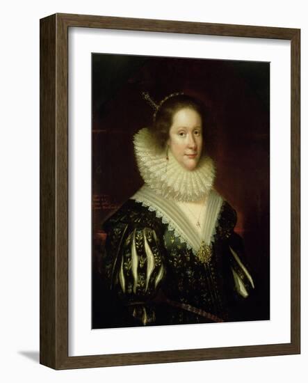 Lady Mary Erskine, Countess Marischal, 1626-George Jamesone-Framed Giclee Print