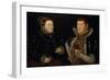 Lady Mary Neville and Her Son Gregory Fiennes, 10th Baron Dacre, 1559-Hans Eworth-Framed Giclee Print