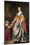 Lady Mary Villiers (1622-85) and Mrs Gibson-Sir Anthony Van Dyck-Mounted Giclee Print