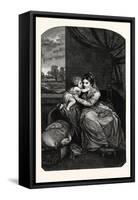 Lady Melbourne and Child-Sir Joshua Reynolds-Framed Stretched Canvas