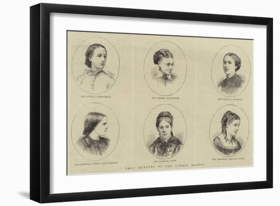 Lady Members of the School Boards-null-Framed Giclee Print