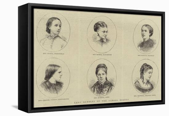 Lady Members of the School Boards-null-Framed Stretched Canvas