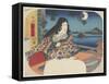 Lady Murasaki at Ishiyamadera Temple, 1847-1848-Utagawa Hiroshige-Framed Stretched Canvas