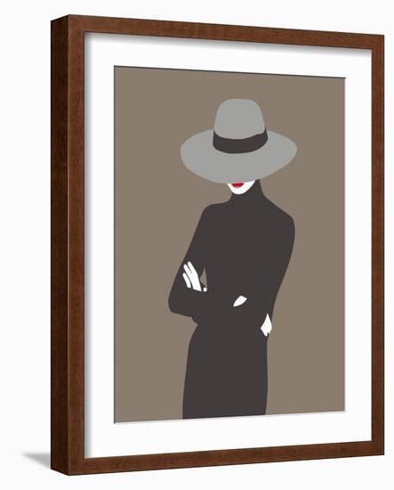 Lady No. 4-Sean Salvadori-Framed Art Print