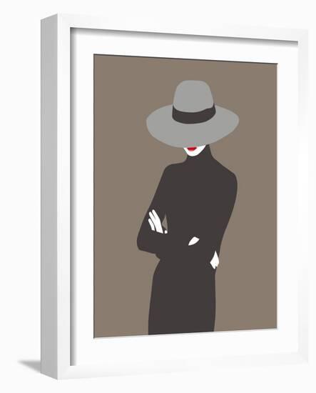 Lady No. 4-Sean Salvadori-Framed Art Print