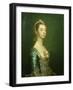 Lady North in a Blue and White Dress, 1757-Sir Joshua Reynolds-Framed Giclee Print