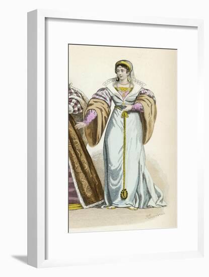 Lady of 1540-Marie Denne-Banon Challamel-Framed Art Print