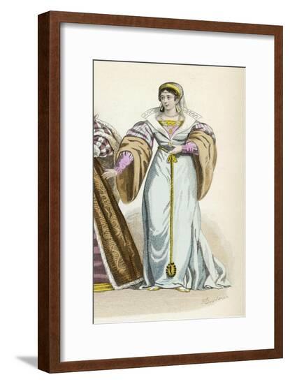 Lady of 1540-Marie Denne-Banon Challamel-Framed Art Print