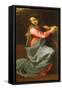 Lady of Annunciation-Annibale Carracci-Framed Stretched Canvas