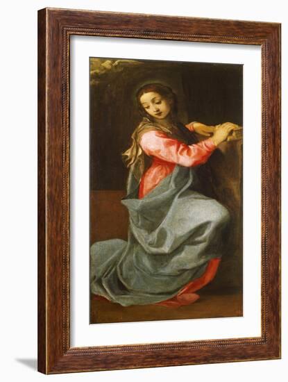 Lady of Annunciation-Annibale Carracci-Framed Giclee Print