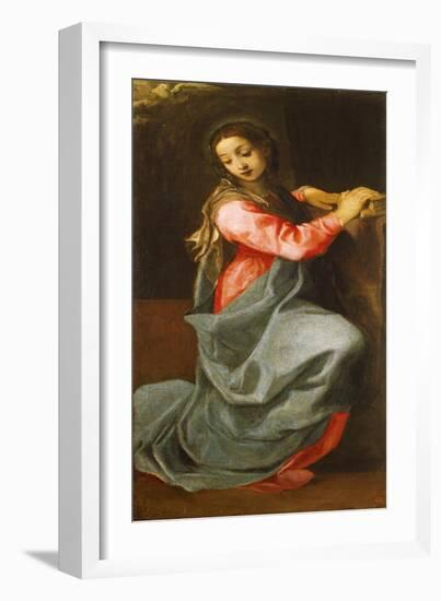 Lady of Annunciation-Annibale Carracci-Framed Giclee Print