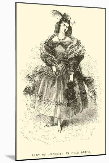 Lady of Arequipa in Full Dress-Édouard Riou-Mounted Giclee Print