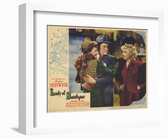 Lady of Burlesque, 1943-null-Framed Art Print