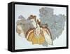 Lady of Court, Fresco from Mycenae Palace-null-Framed Stretched Canvas