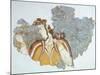 Lady of Court, Fresco from Mycenae Palace-null-Mounted Giclee Print