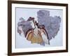 Lady of Court, Fresco from Mycenae Palace-null-Framed Giclee Print