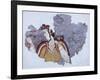 Lady of Court, Fresco from Mycenae Palace-null-Framed Giclee Print