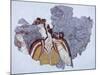 Lady of Court, Fresco from Mycenae Palace-null-Mounted Giclee Print